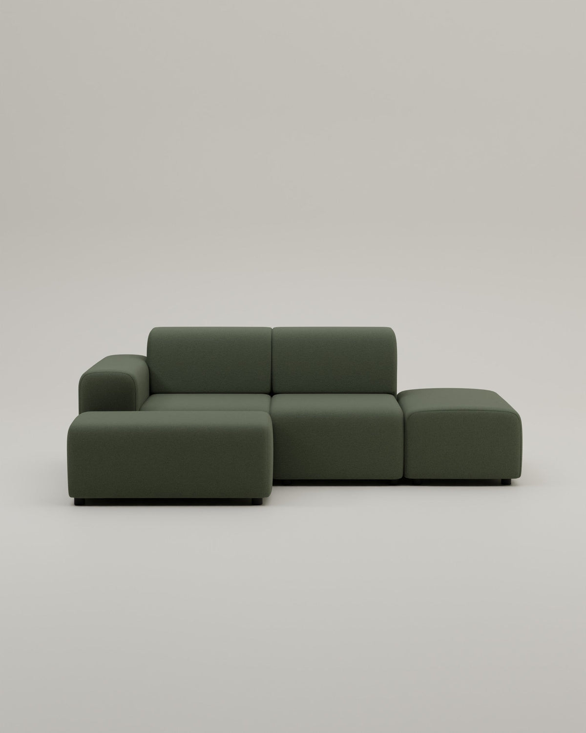 Canapé d'angle modulaire Nina 4 places mini avec fonction sommeil