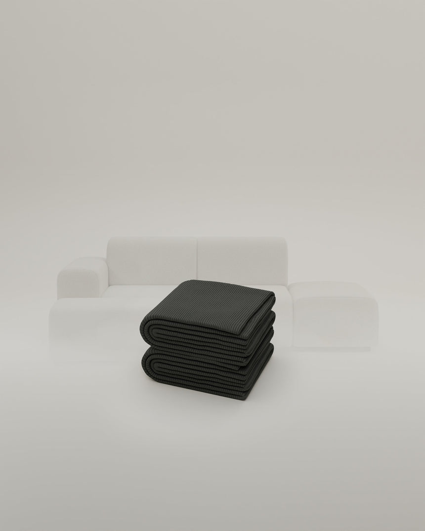 Tissu - Canapé d'angle modulable Nina 4 places mini avec fonction sommeil