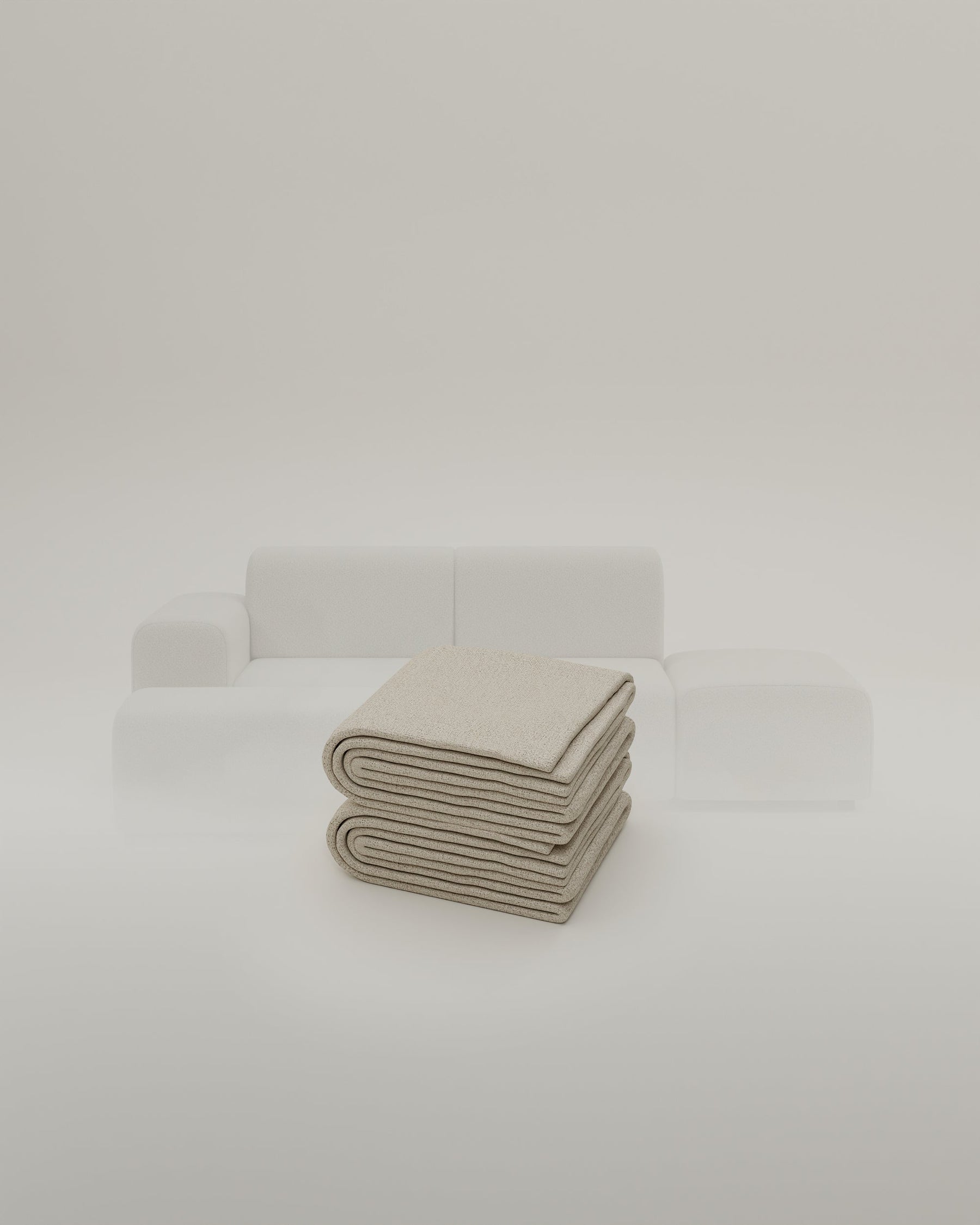 Rivestimento in tessuto - Divano angolare modulare Nina 4 posti mini con funzione letto