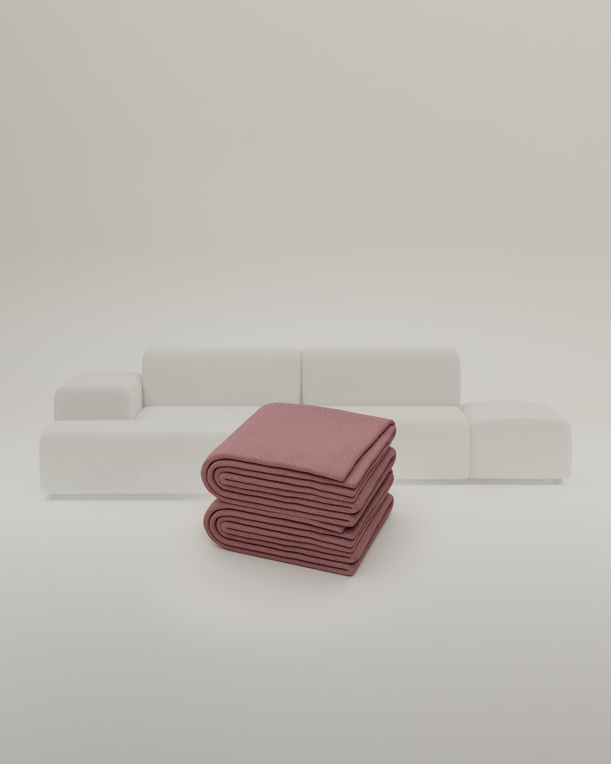 Rivestimento in tessuto - Divano componibile Nina U-Form / Zona giorno con funzione letto