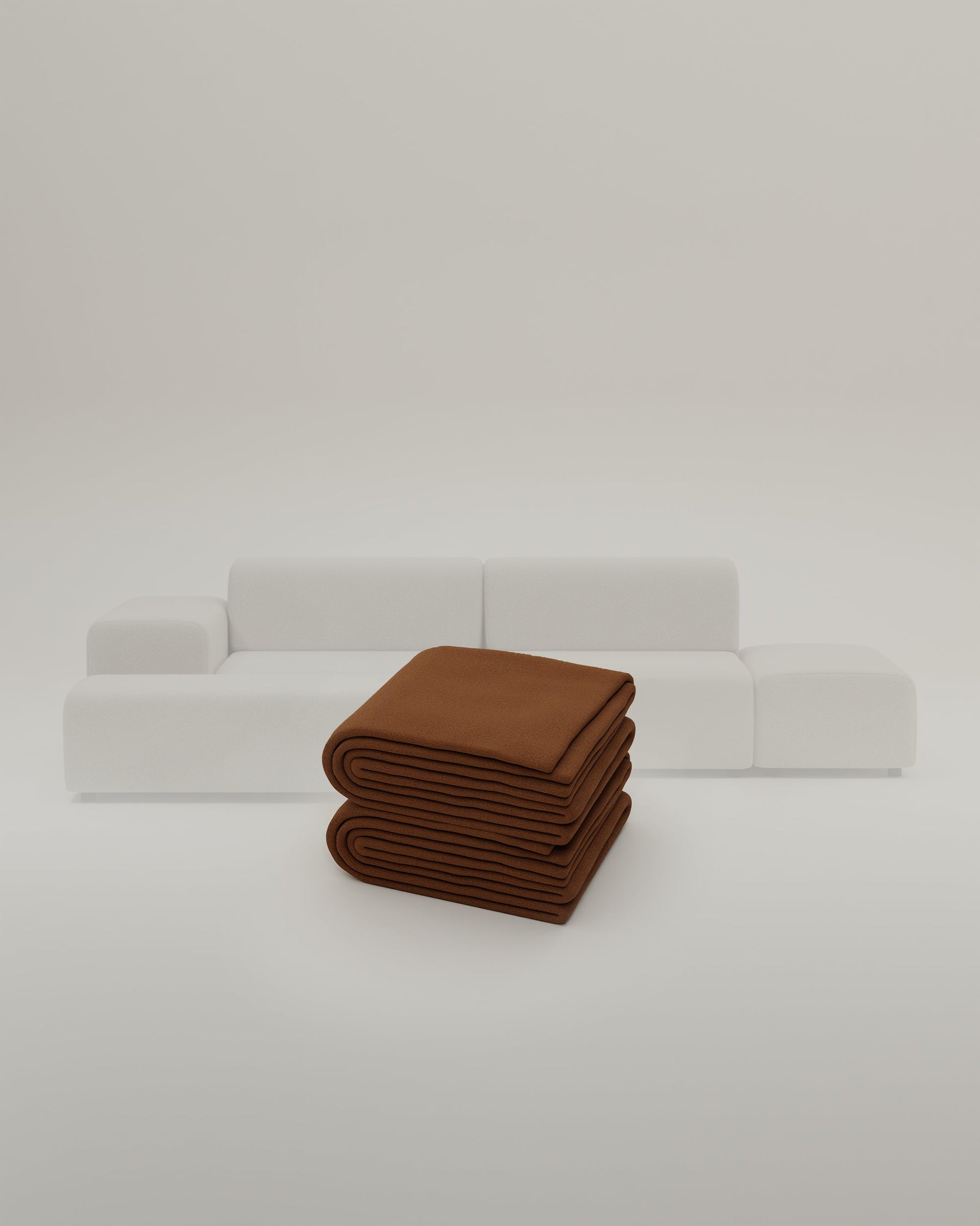 Rivestimento in tessuto - Divano componibile Nina U-Form / Zona giorno con funzione letto