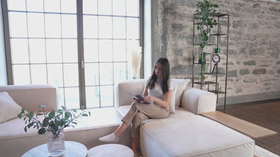 Canapé modulable Harvey M avec fonction sommeil