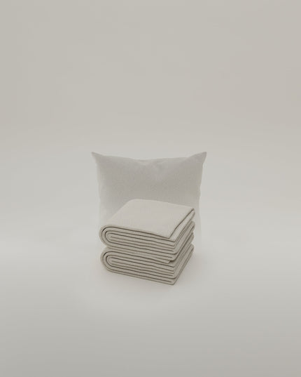 Coussin décoratif housse en tissu Bouclé