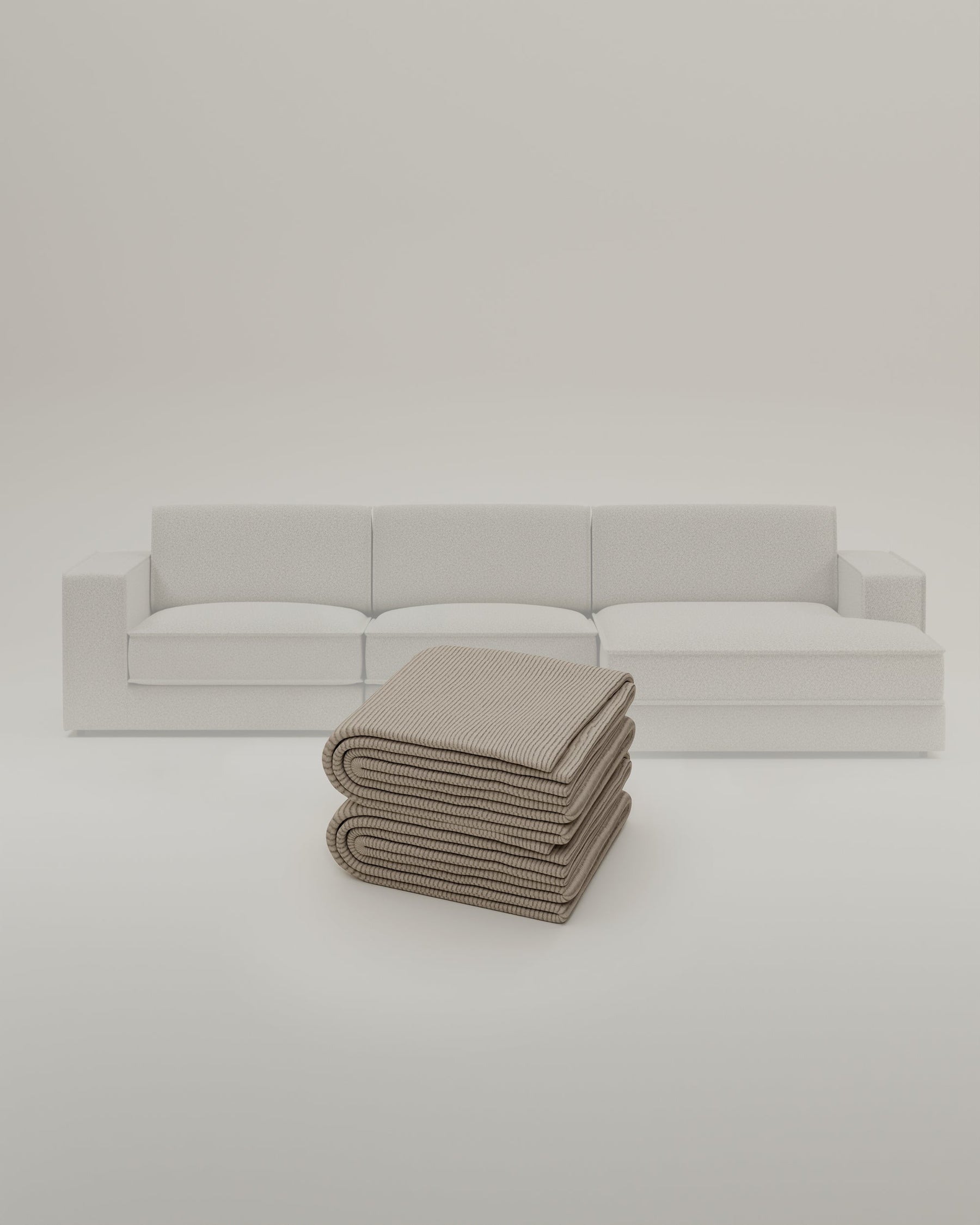 Fabric cover - Terra L 4-seater modular sofa with sleep function
