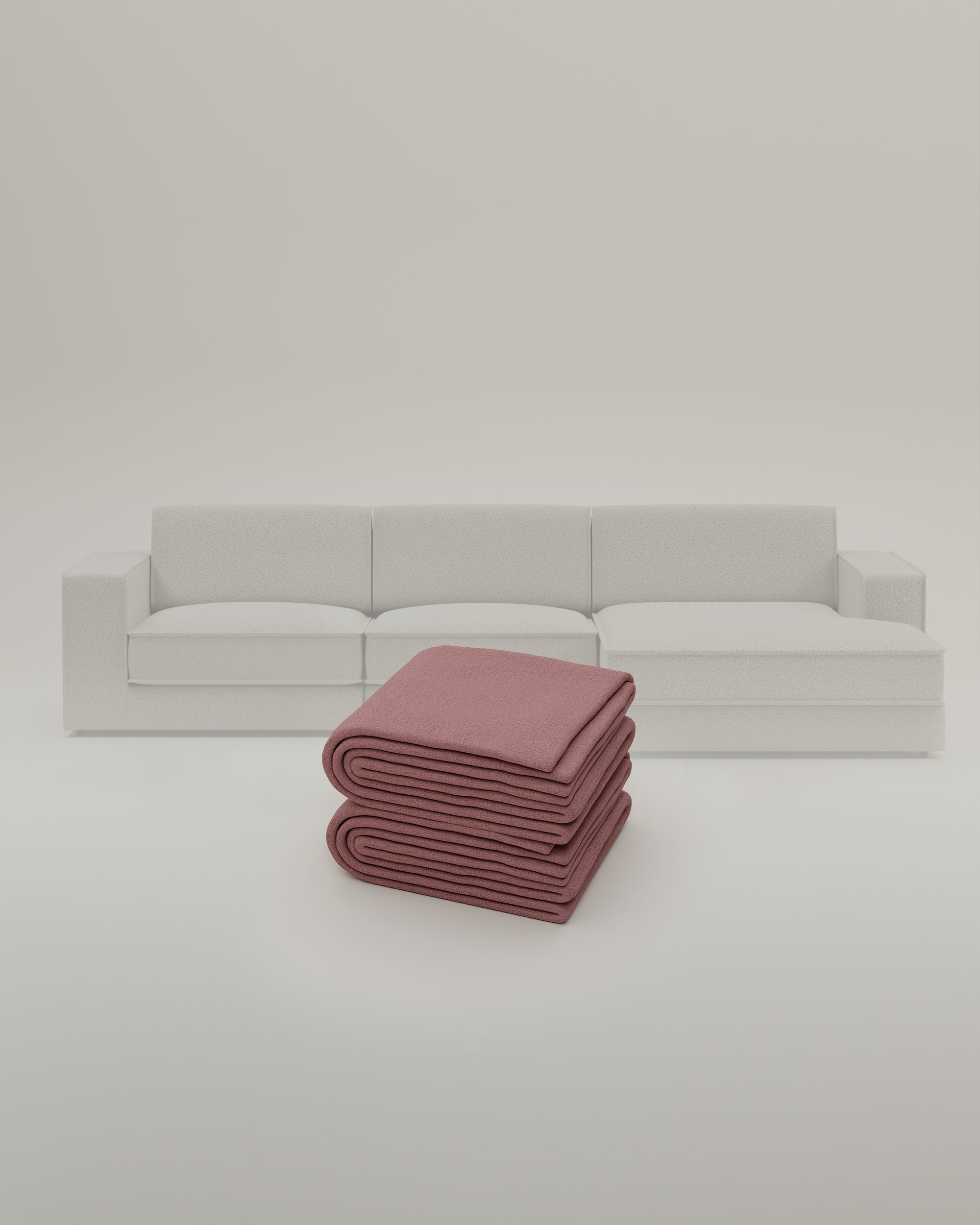 Rivestimento in tessuto - Divano modulare Terra L a 4 posti con funzione letto