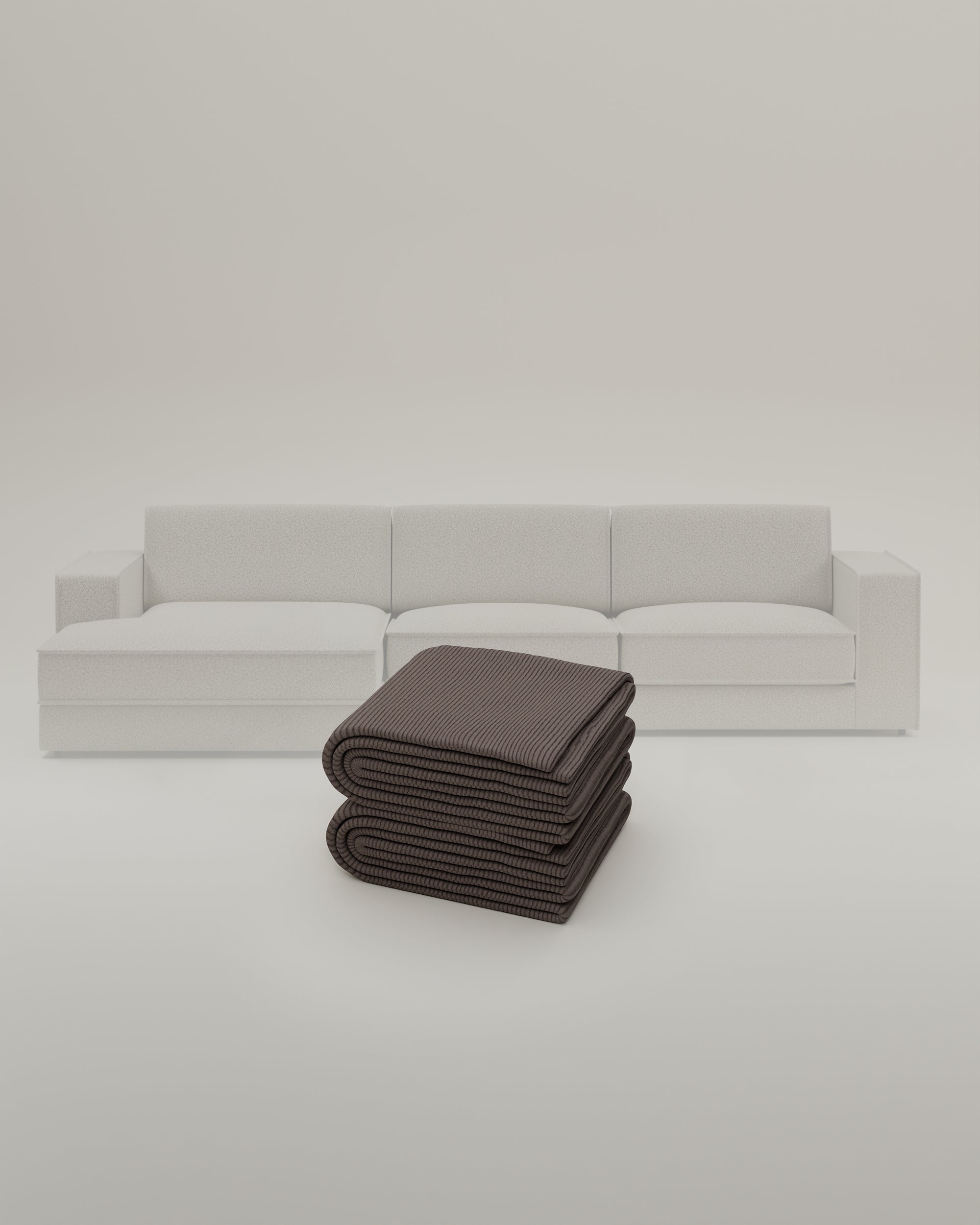 Tissu - Canapé modulable Terra L 4 places avec fonction sommeil