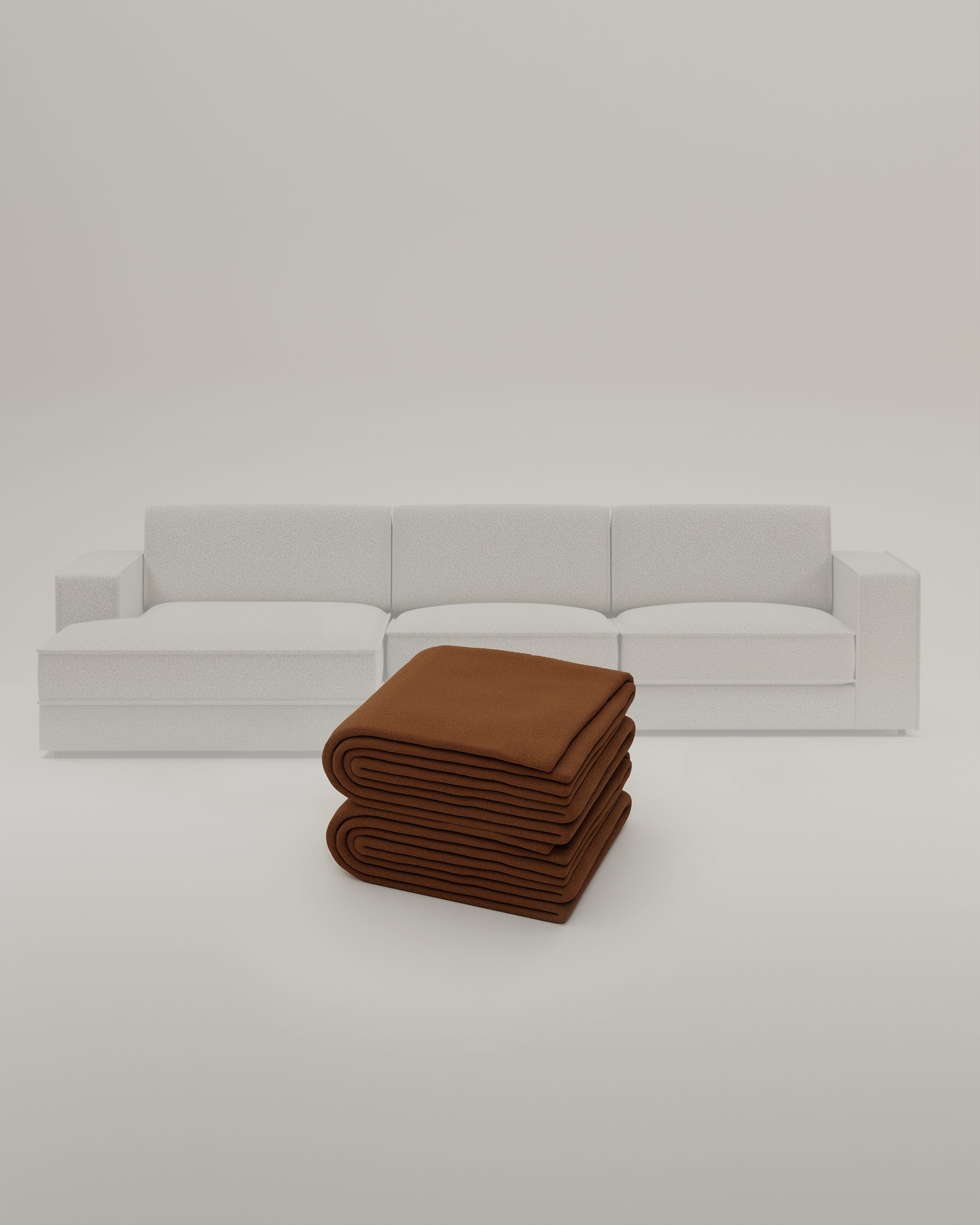 Rivestimento in tessuto - Divano modulare Terra L a 4 posti con funzione letto
