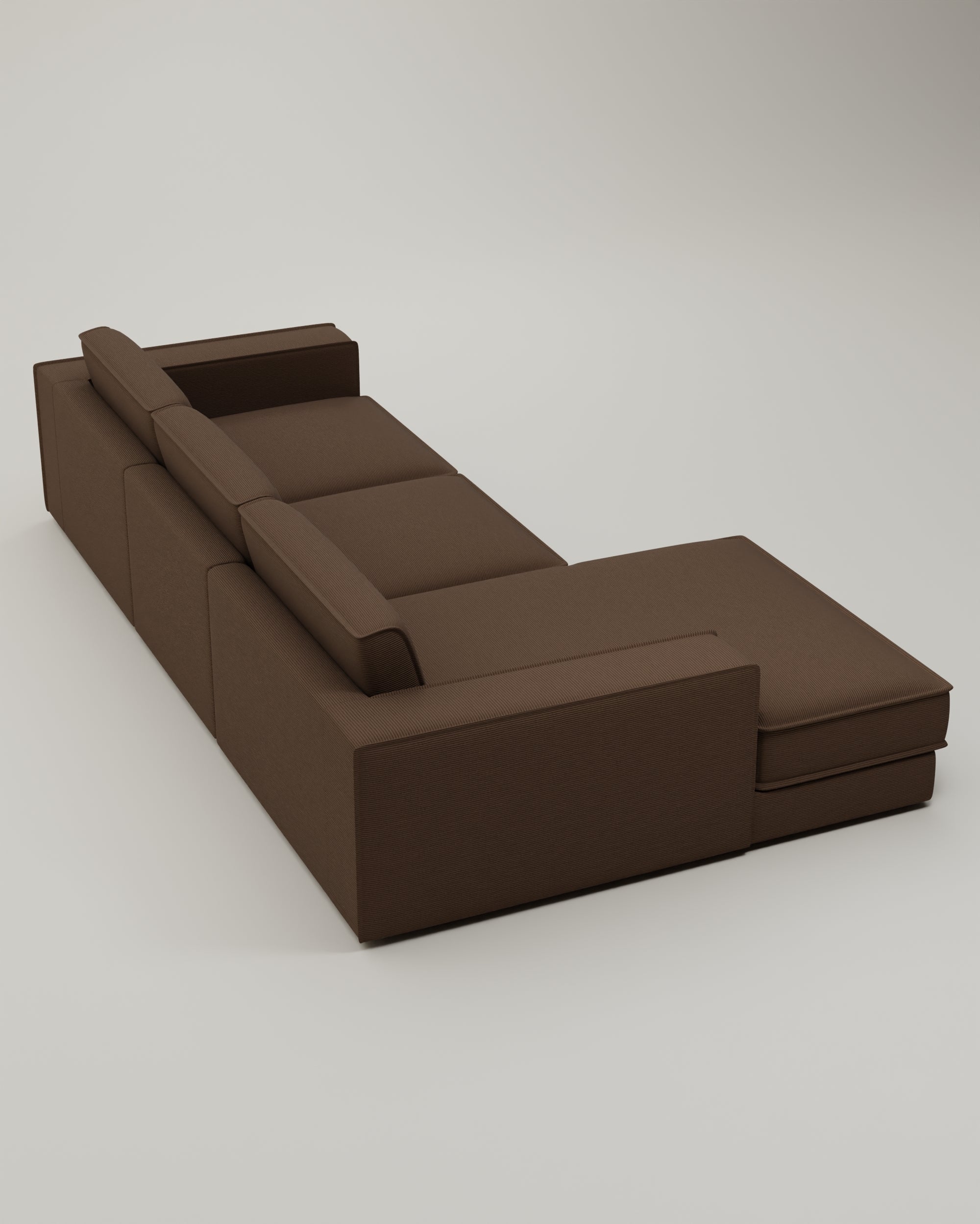 Brown-Cord / Tief 87cm --> Zum Loungen / Links image 4