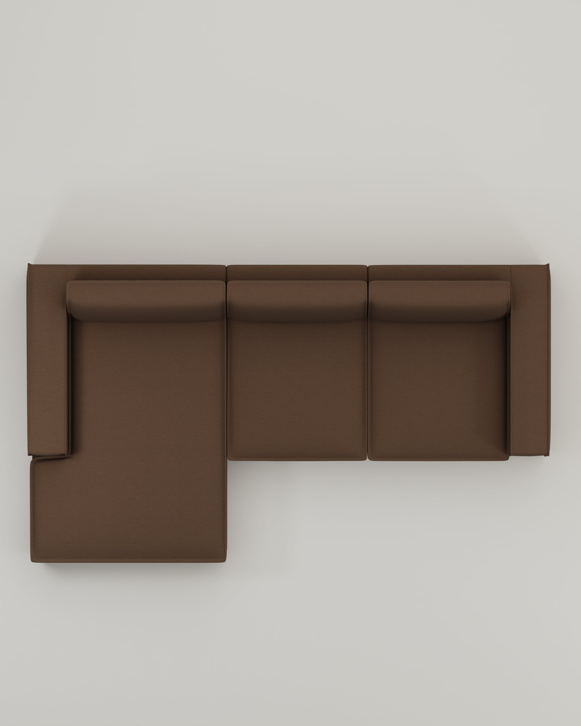 Brown-Cord / Tief 87cm --> Zum Loungen / Links image 3
