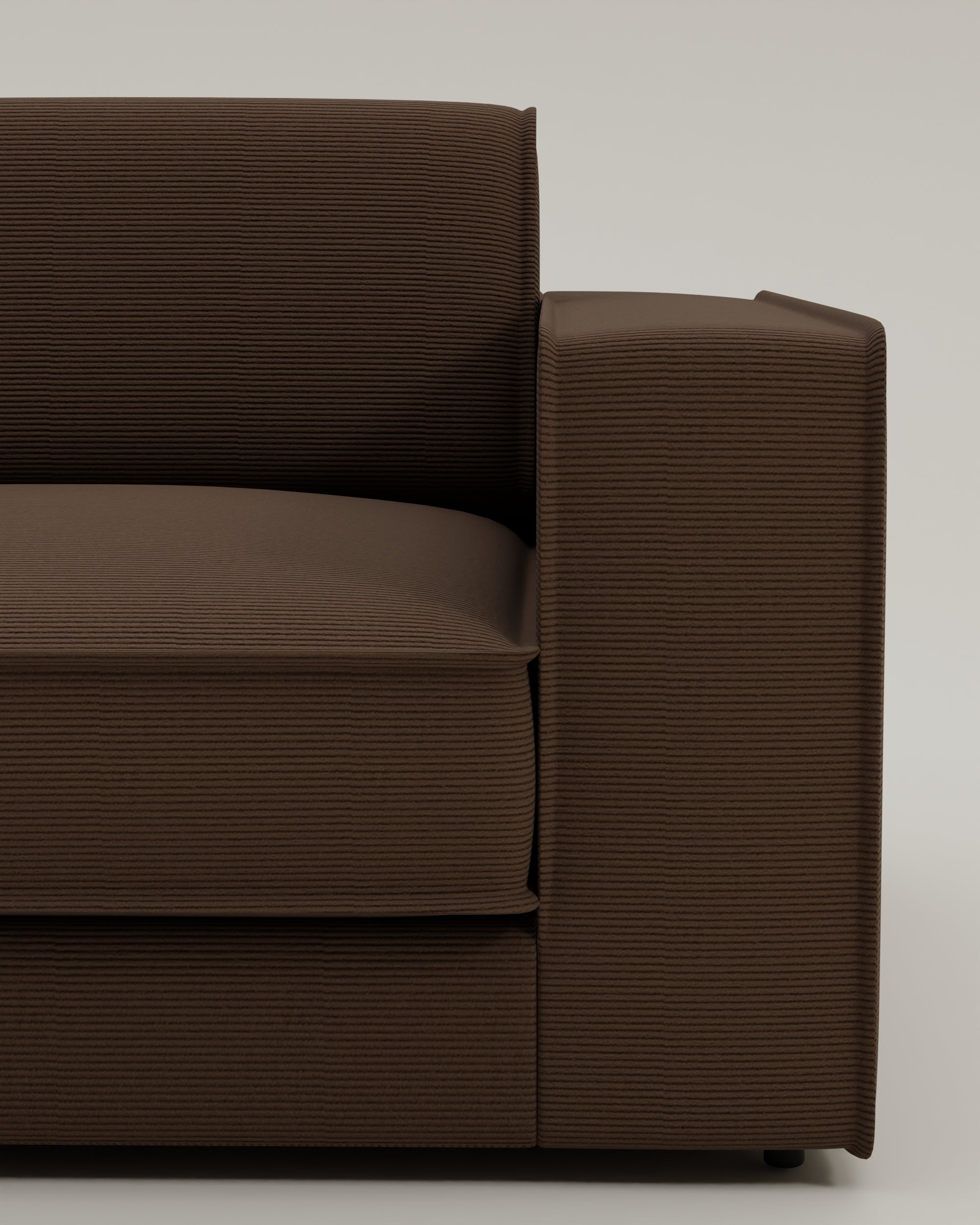 Brown-Cord / Tief 87cm --> Zum Loungen / Links image 2