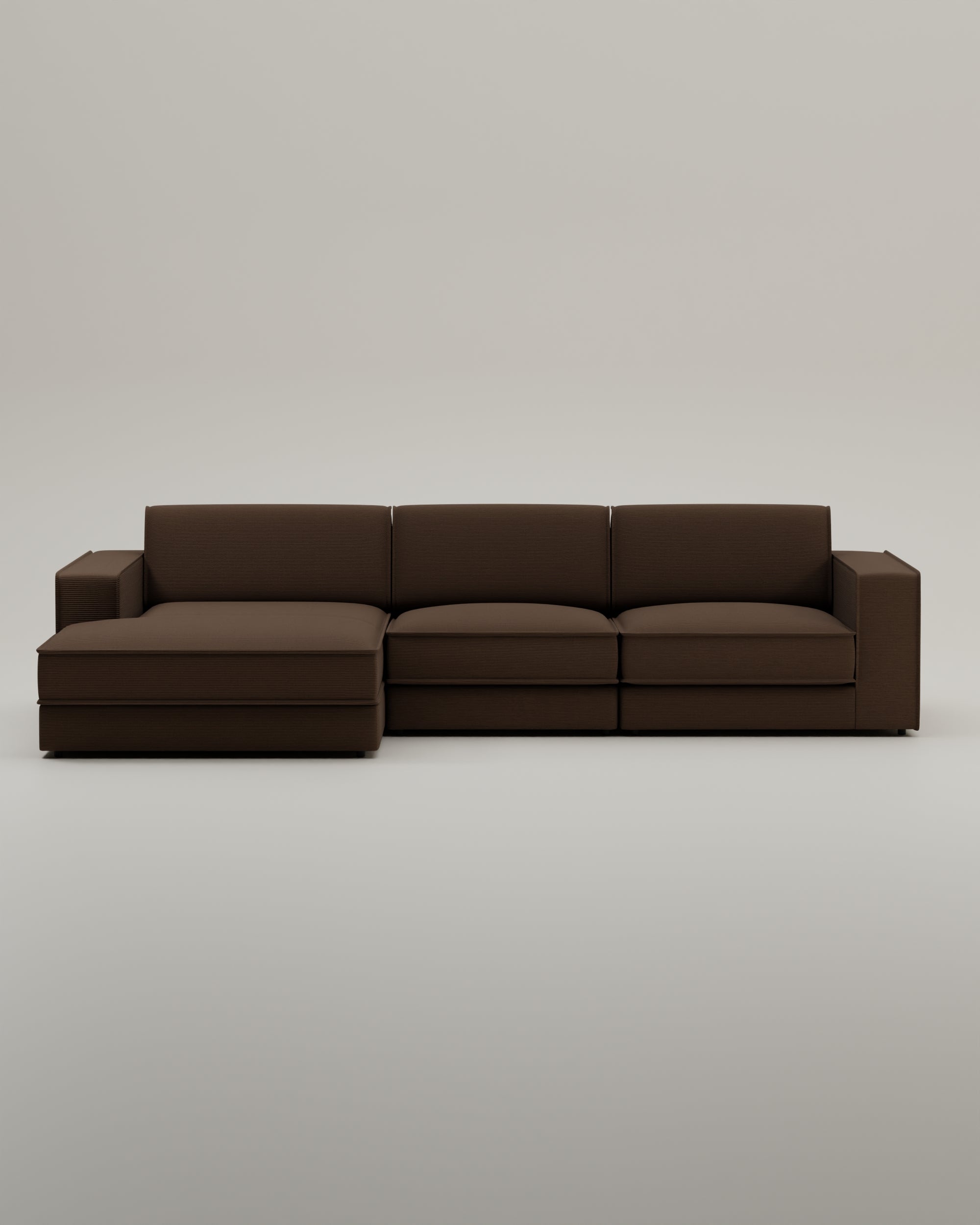 Brown-Cord / Tief 87cm --> Zum Loungen / Links image 1