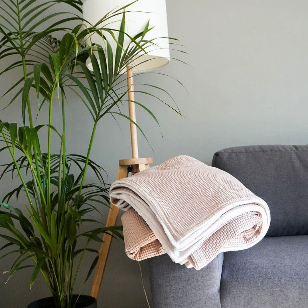 Kuscheldecke Zoe Latte-Sandweiss 145 x 210 cm - Livom