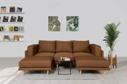 Modulares Sofa Donna U mit Schlaffunktion - Livom